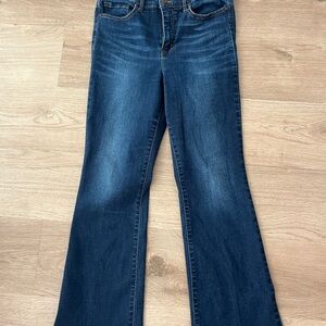 Dark Blue Women's Flared Jeans
